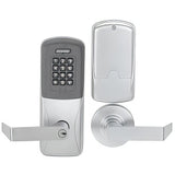 Schlage CO200MS70PRKRHO626 CO200MS70PRKRHO CO-Series Commercial Electronic Mortise Lock with Keypad and Rhodes Lever Satin Chrome