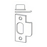 Schlage Commercial 10001606 10-001 1-1/8" x 2-3/4" T Strike Plate with Square Corners 1-1/8 Inch Lip Satin Brass