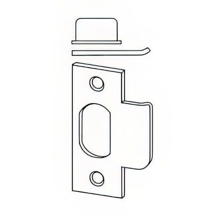 Schlage Commercial 10001606 satin brass strike plate