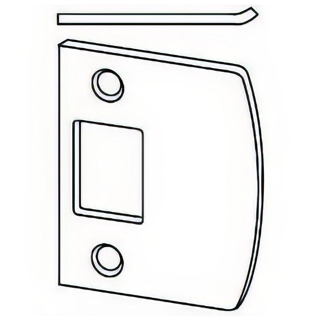 Schlage Commercial 10095609 10-095 1-5/8" x 2-1/4" Full Lip Strike Plate with Square Corners Antique Brass