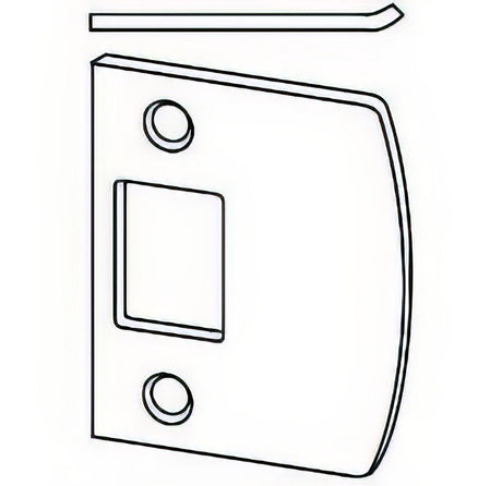 Schlage Commercial 10095605 polished brass strike plate