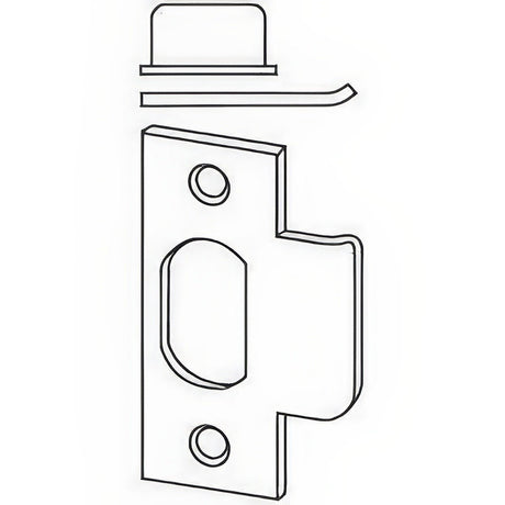 Schlage Commercial 10013626112 satin chrome strike plate