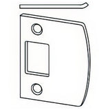 Schlage Commercial 10095619 10-095 1-5/8" x 2-1/4" Full Lip Strike Plate with Square Corners Satin Nickel