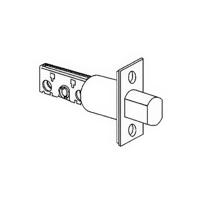 Schlage Commercial 12631605 2-3/4" Deadbolt with Square Corner 1-1/8" x 2-1/4" Faceplate Polished Brass
