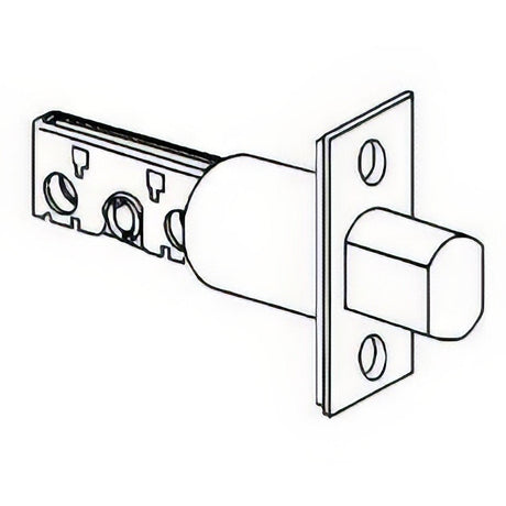 Schlage Commercial 12632605 12-632 3-3/4" Deadbolt with Square Corner 1-1/8" x 2-1/4" Faceplate Polished Brass