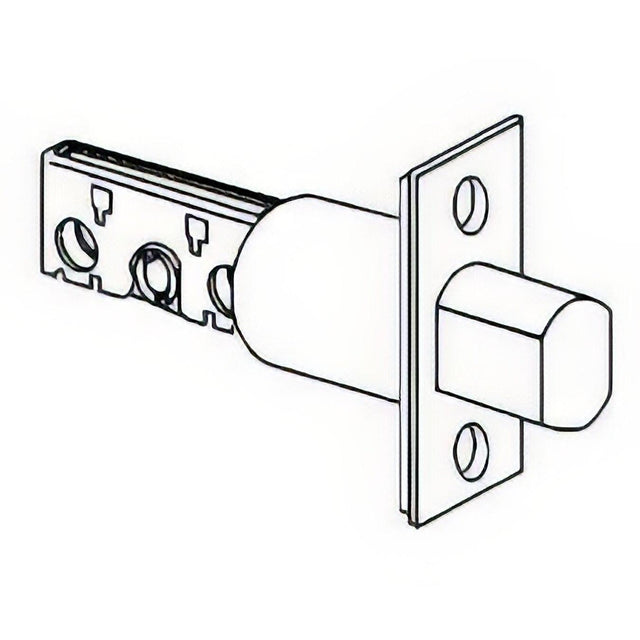Schlage Commercial 12632605 12-632 3-3/4" Deadbolt with Square Corner 1-1/8" x 2-1/4" Faceplate Polished Brass