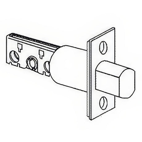Schlage Commercial 12633609 12-633 5" Deadbolt with Square Corner 1-1/8" x 2-1/4" Faceplate Antique Brass