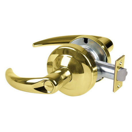Schlage Commercial ALX40OME605 polished brass privacy door lever
