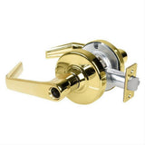 Schlage Commercial ALX50LSAT605 ALX50LSAT Grade 2 Entry Office Saturn Door Lever Less Cylinder Polished Brass