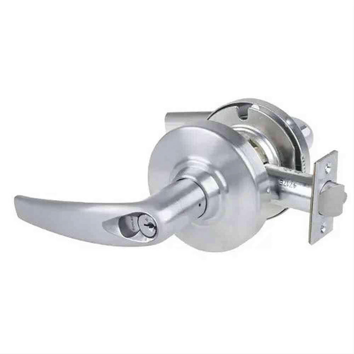 Schlage Commercial ALX53RATH626 ALX53RATH Grade 2 Athens Keyed Entry Door Lever with Large Format IC Core C Keyway Satin Chrome