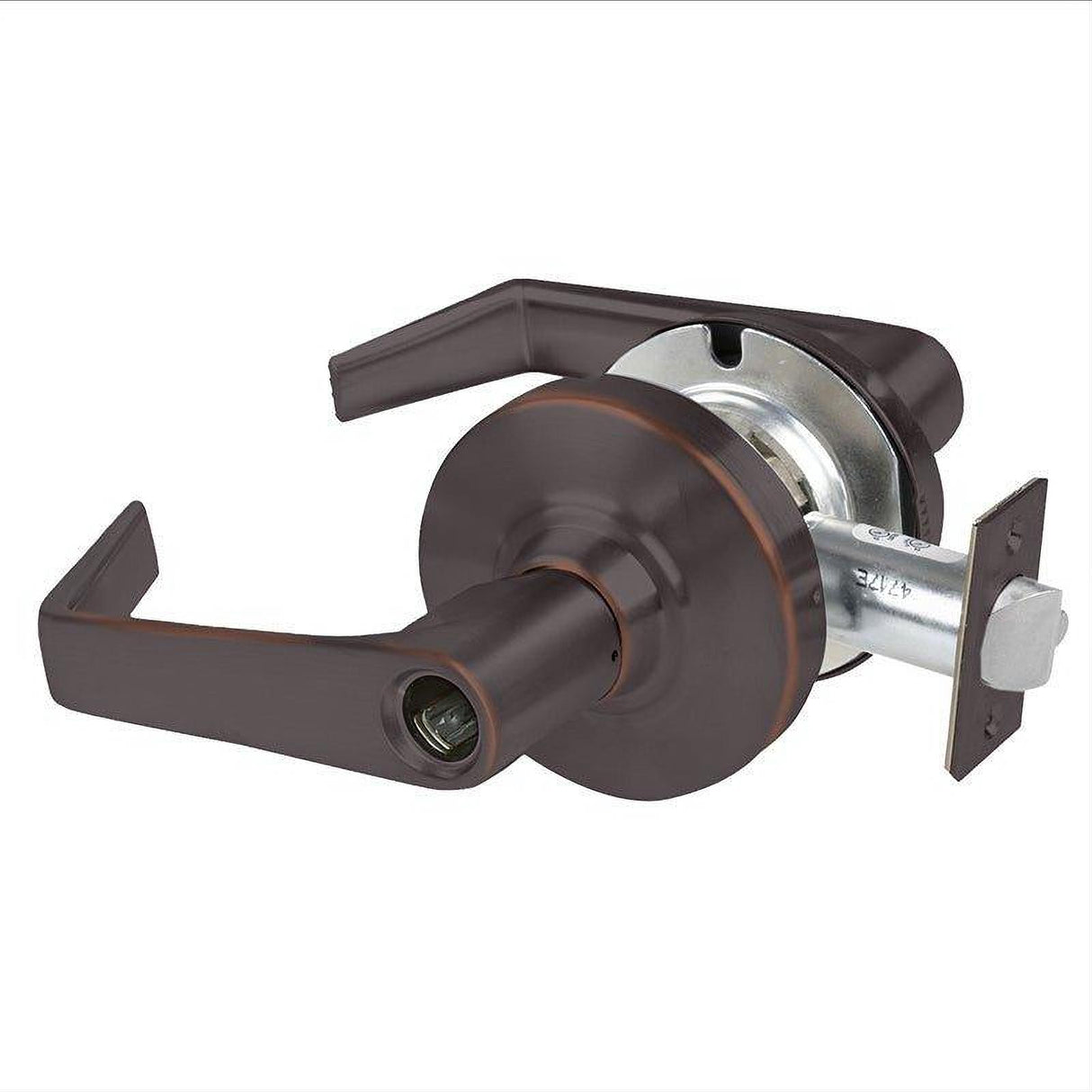 Schlage Commercial ALX70LSAT643E ALX70LSAT Grade 2 Classroom Saturn Door Lever Less Cylinder Aged Bronze
