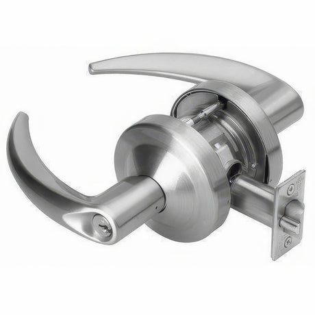 Schlage Commercial ND60ROME606 satin brass vestibule door lever