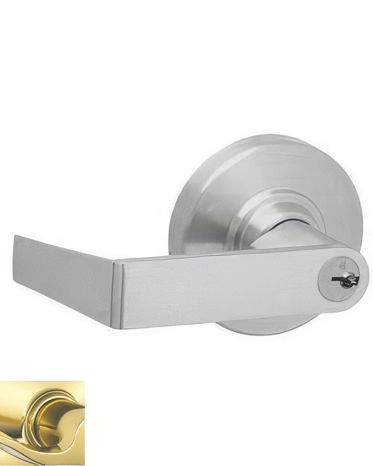 Schlage Commercial ND70BRHO605 ND70BRHO Rhodes Keyed Classroom Door Lever Polished Brass