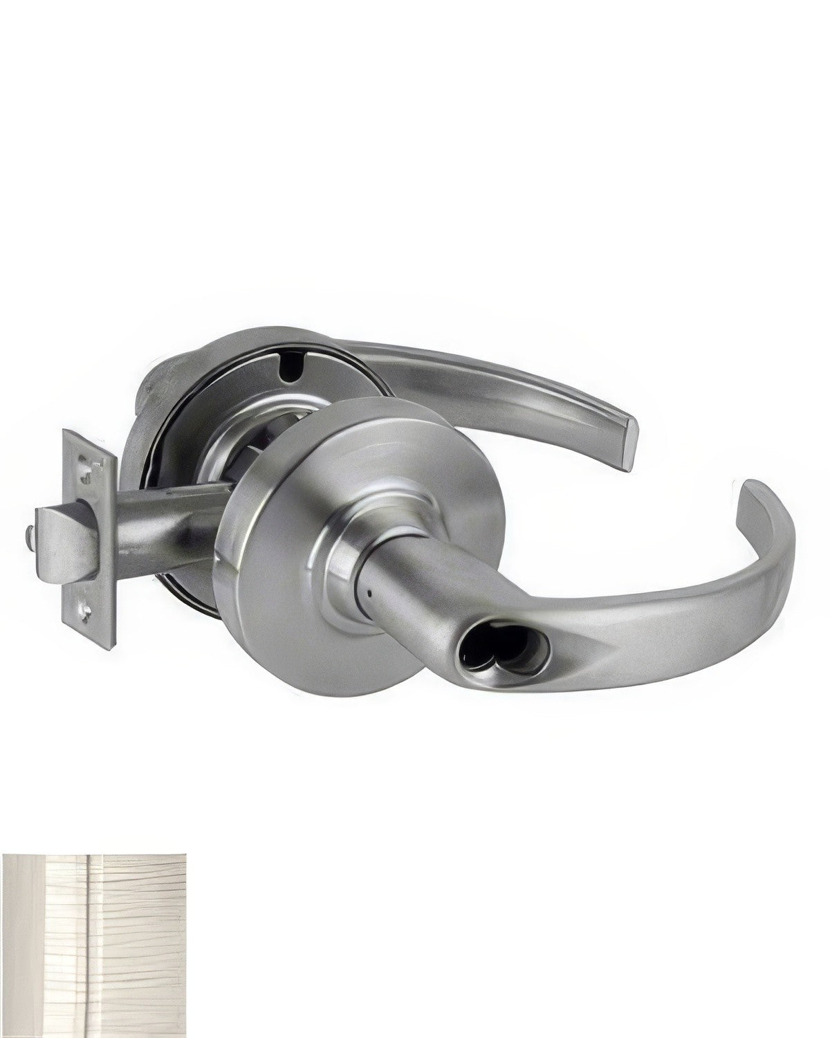 Schlage Commercial ND70BSPA619 ND70BSPA Sparta Keyed Classroom Door Lever Less Small Format Core Satin Nickel