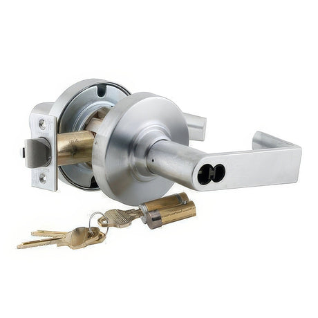 Schlage Commercial ND70RRHO626 satin chrome classroom door lever