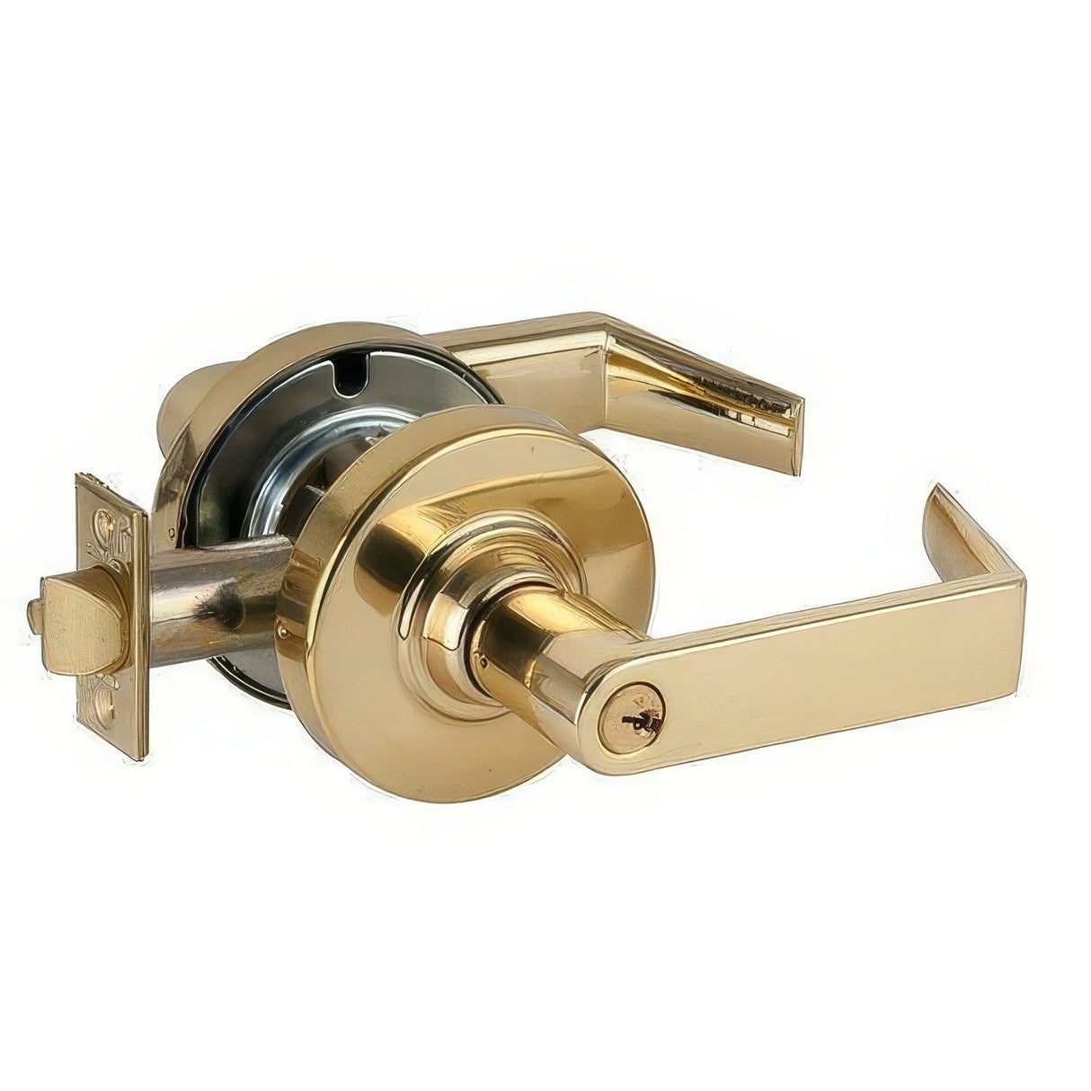 Schlage Commercial ND80LRHO605 ND80PD-RHO Rhodes Storeroom Door Lever Polished Brass