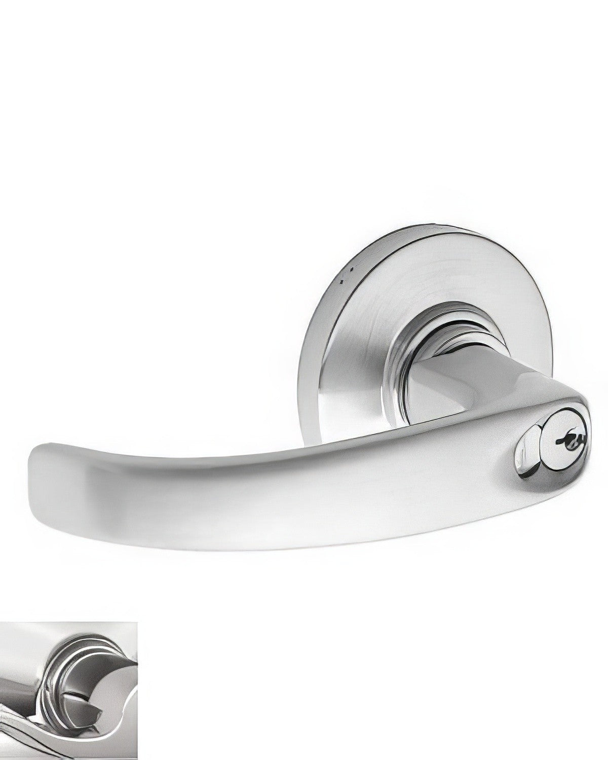 Schlage Commercial ND94BSPA625 ND94BSPA Sparta Vandlgard Keyed Classroom Door Lever Less Small Format Core Polished Chrome