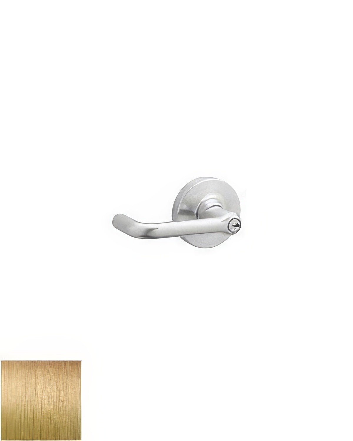 Schlage Commercial ND94BTLR612 ND94BTLR Tubular Vandlgard Keyed Classroom Door Lever Less Small Format Core Satin Bronze