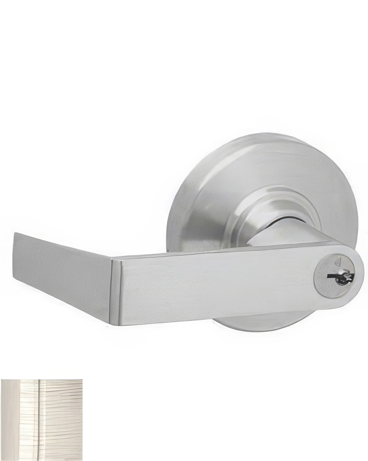 Schlage Commercial ND94RRHO619 ND94RRHO Rhodes Vandlgard Keyed Classroom Door Lever Satin Nickel