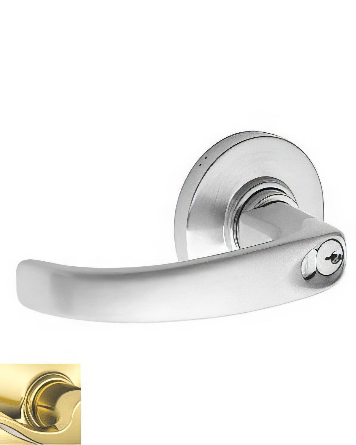 Schlage Commercial ND94RSPA605 ND94RSPA Sparta Vandlgard Keyed Classroom Door Lever Polished Brass