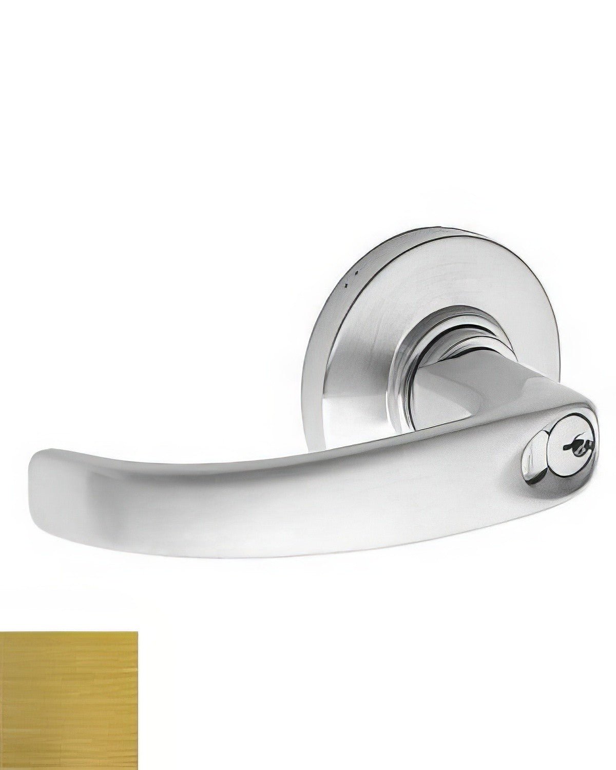 Schlage Commercial ND94RSPA606 ND94RSPA Sparta Vandlgard Keyed Classroom Door Lever Satin Brass
