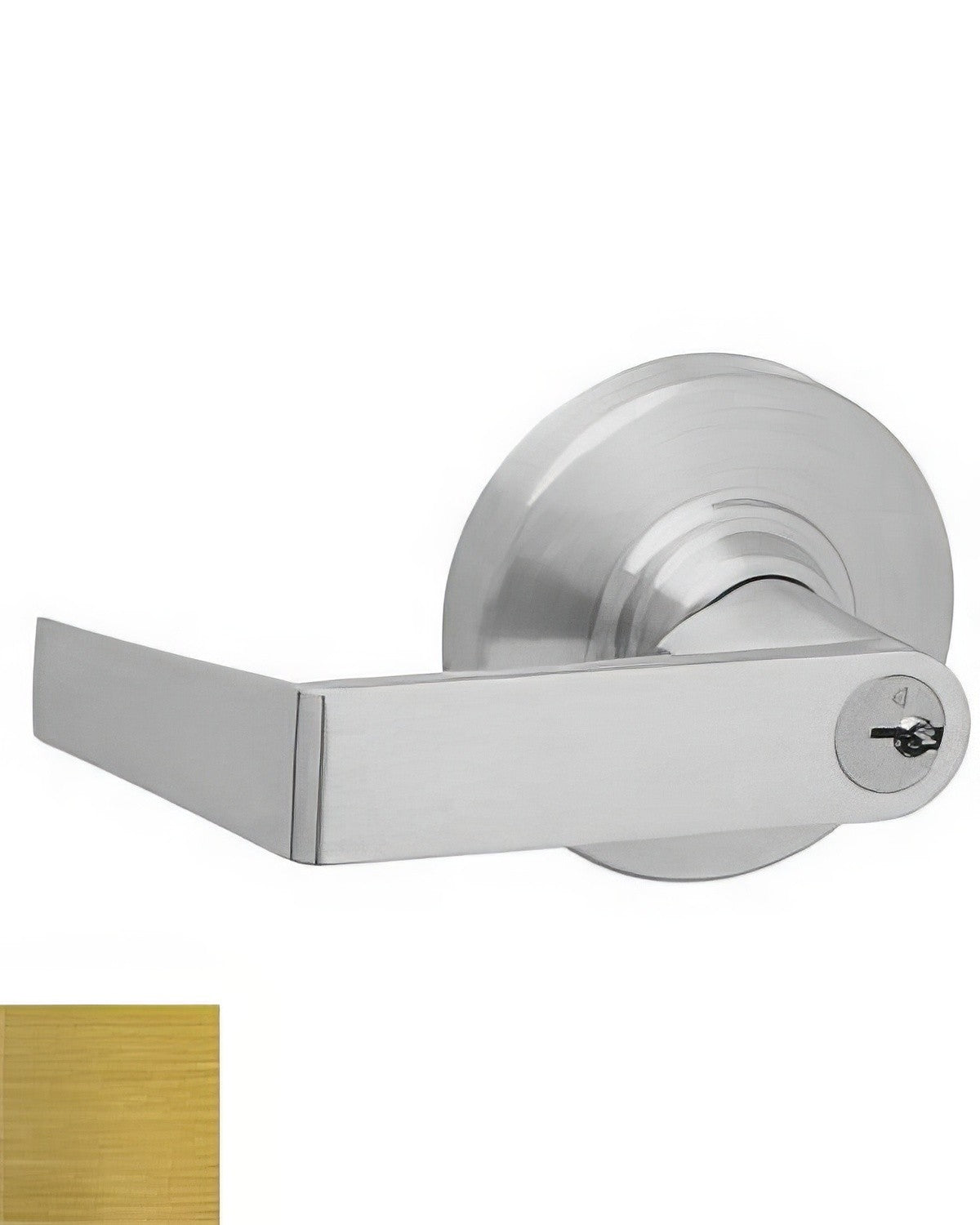 Schlage Commercial ND96RRHO606 ND96RRHO Rhodes Vandlgard Keyed Storeroom Door Lever Satin Brass
