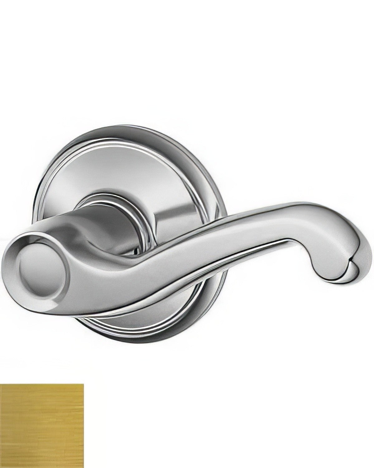 Schlage Commercial S51PFLA606RH S51-FLA-RH Flair Right Hand Keyed Entry Lever Satin Brass