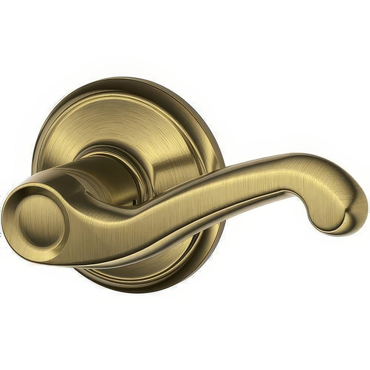 Schlage Commercial S51PFLA609RH S51-FLA-RH Flair Right Hand Keyed Entry Lever Antique Brass