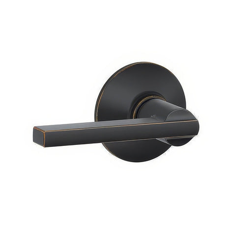 Schlage F10LAT716 aged bronze passage door lever