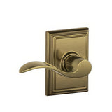 Schlage F10ACC609ADD F10-ACC-ADD F-Series Accent Passage Door Lever Antique Brass