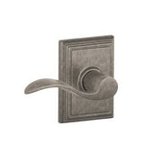 Schlage F10ACC621ADD F10-ACC-ADD F-Series Accent Passage Door Lever Distressed Nickel
