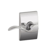 Schlage F10ACC625CEN F10-ACC-CEN F-Series Accent Passage Door Lever Polished Chrome