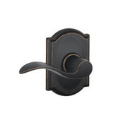 Schlage F10ACC716CAM F10-ACC-CAM F-Series Accent Passage Door Lever Aged Bronze