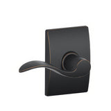 Schlage F10ACC716CEN F10-ACC-CEN F-Series Accent Passage Door Lever Aged Bronze