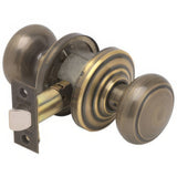 Schlage F10AND609AND FA10-AND Accents Series Andover Passage Door Knob Antique Brass