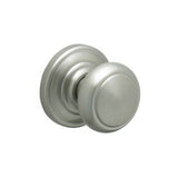 Schlage F10AND619AND FA10-AND Accents Series Andover Passage Door Knob Satin Nickel