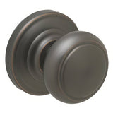 Schlage F10AND716AND FA10-AND Accents Series Andover Passage Door Knob Aged Bronze