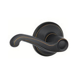 Schlage F10FLA716 F10-FLA F-Series Flair Passage Door Lever Aged Bronze