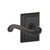 Schlage F10FLA716ADD F10-FLA-ADD F-Series Flair Passage Door Lever Aged Bronze