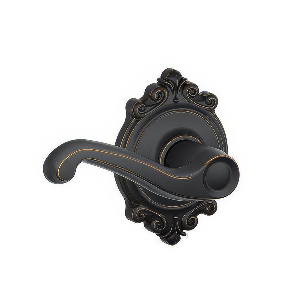 Schlage F10FLA716BRK F10-FLA-BRK F-Series Flair Passage Door Lever Aged Bronze