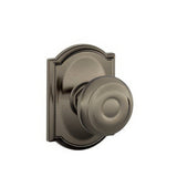 Schlage F10GEO620CAM F10-GEO-CAM F-Series Georgian Passage Door Knob Antique Pewter