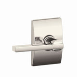 Schlage F10LAT618CEN F10-LAT-CEN F-Series Latitude Passage Door Lever Bright Nickel