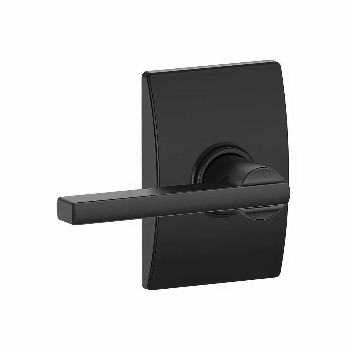 Schlage F10LAT622CEN F10-LAT-CEN F-Series Latitude Passage Door Lever Matte Black