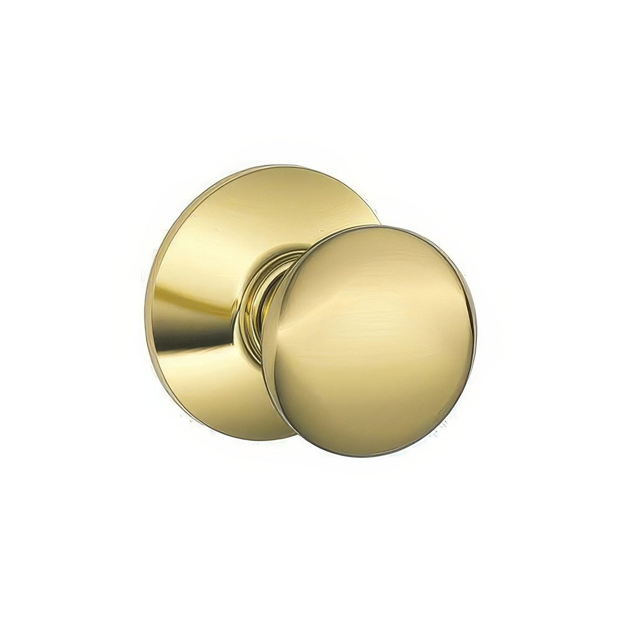 Schlage F10PLY605 F10-PLY F-Series Plymouth Passage Door Knob Polished Brass