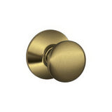 Schlage F10PLY609 F10-PLY F-Series Plymouth Passage Door Knob Antique Brass