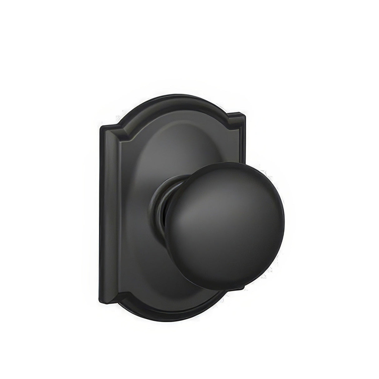 Schlage F10PLY622CAM F10-PLY-CAM F-Series Plymouth Passage Door Knob Matte Black