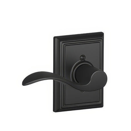 Schlage F170ACC622ADDLH matte black dummy door lever