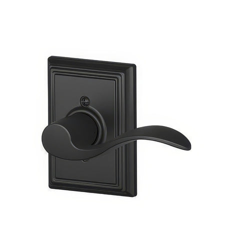 Schlage F170ACC622ADDRH matte black dummy door lever