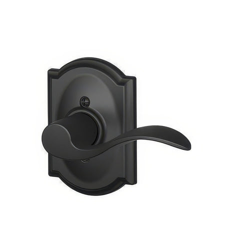 Schlage F170ACC622CAMRH matte black dummy door lever
