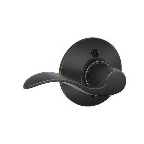 Schlage F170ACC716LH aged bronze dummy door lever